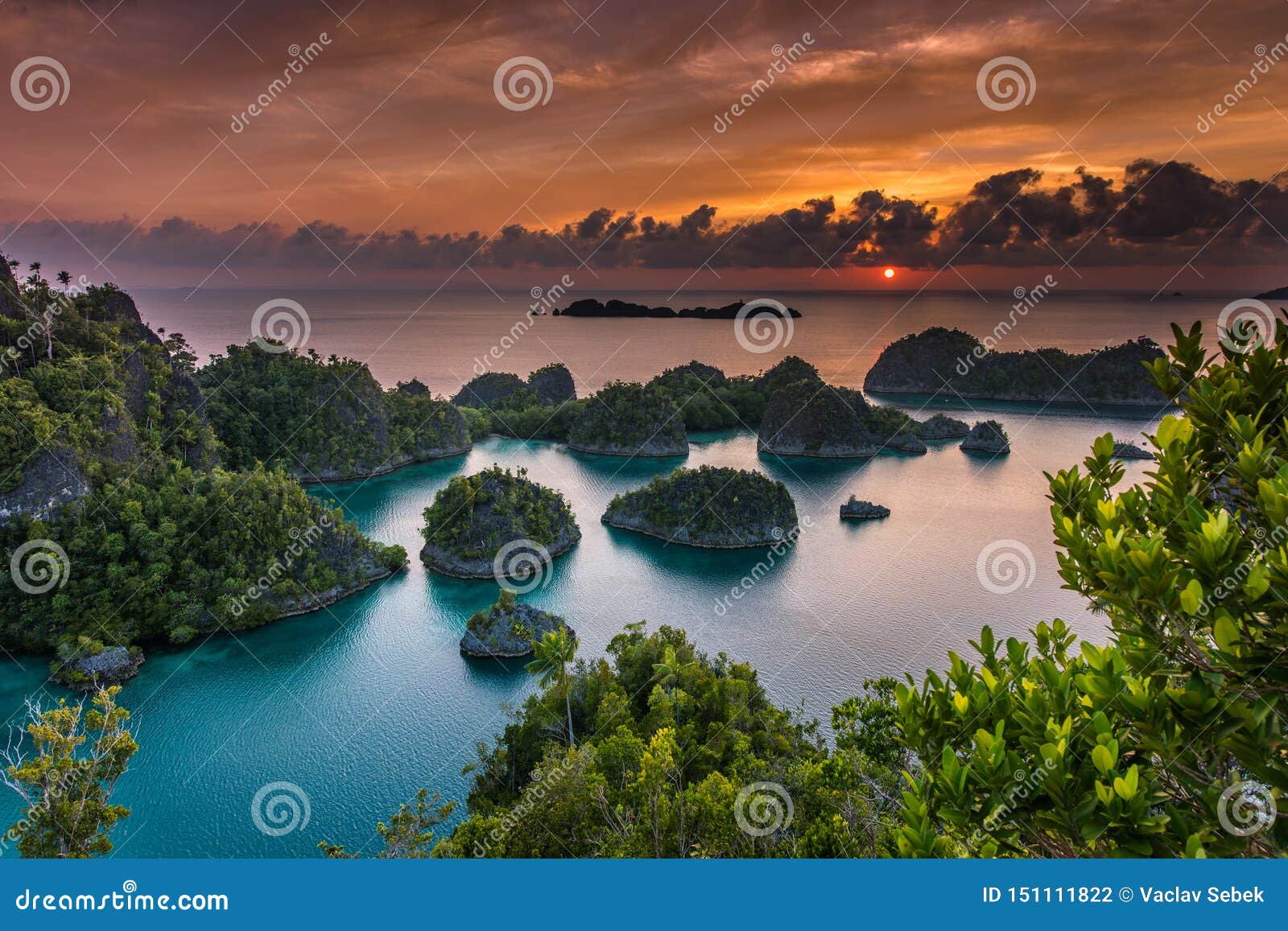 panorama marine reserve raja ampat in new guinea