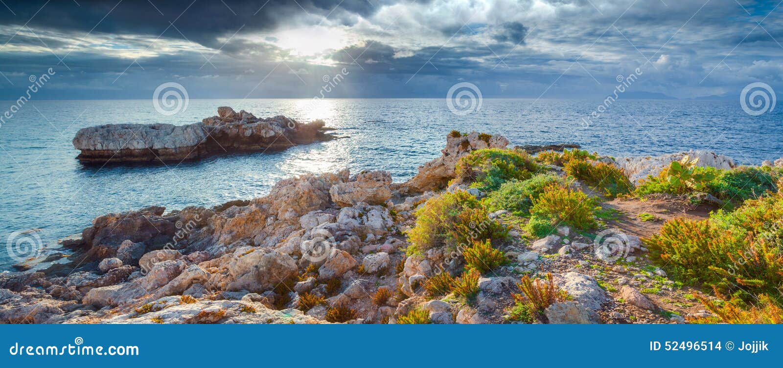 Panorama Of Nature Reserve Piscina Di Venere Stock Photo