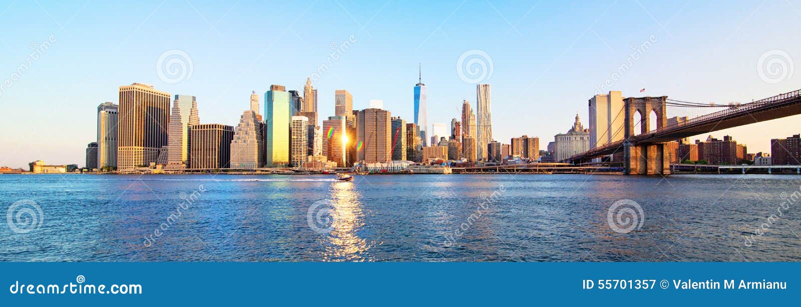 panorama new york city skyline