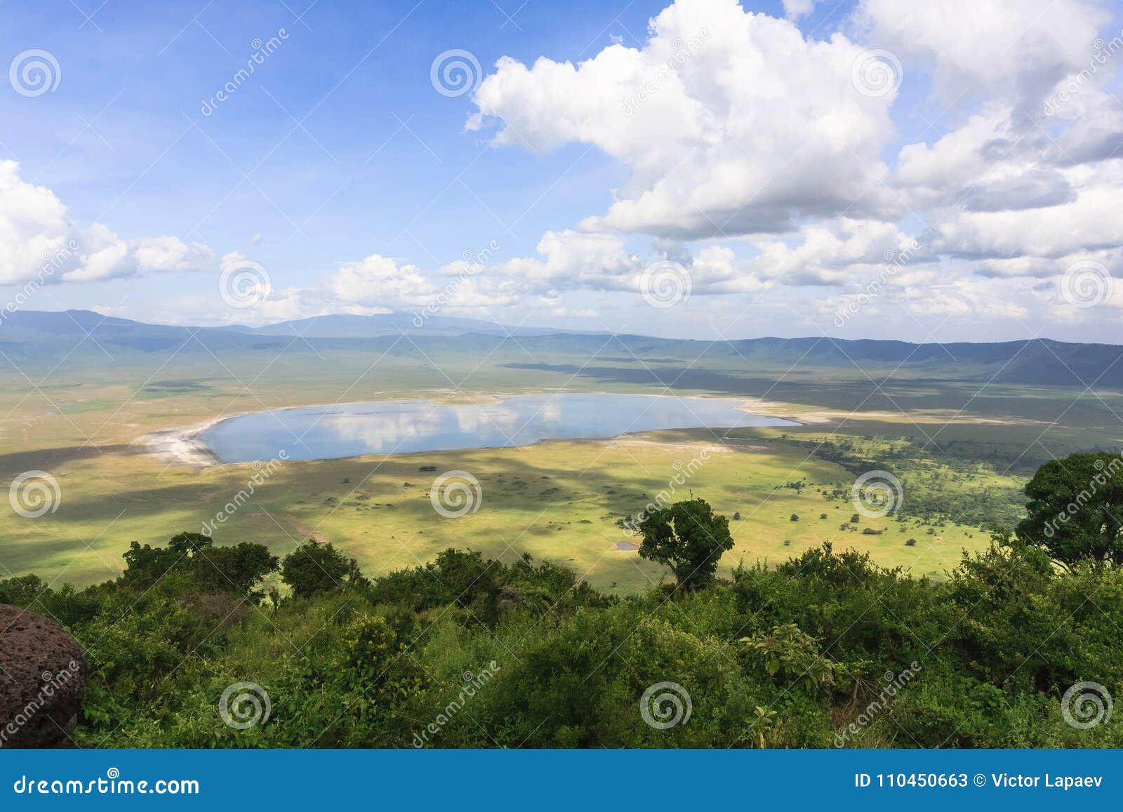 panorama of ngorongoro crater. tanzania, africa