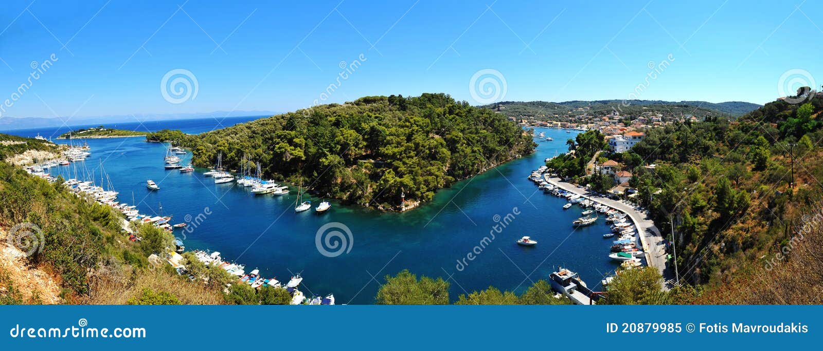 Panorama Of Paxoi Island Royalty Free Stock Photo - Image 