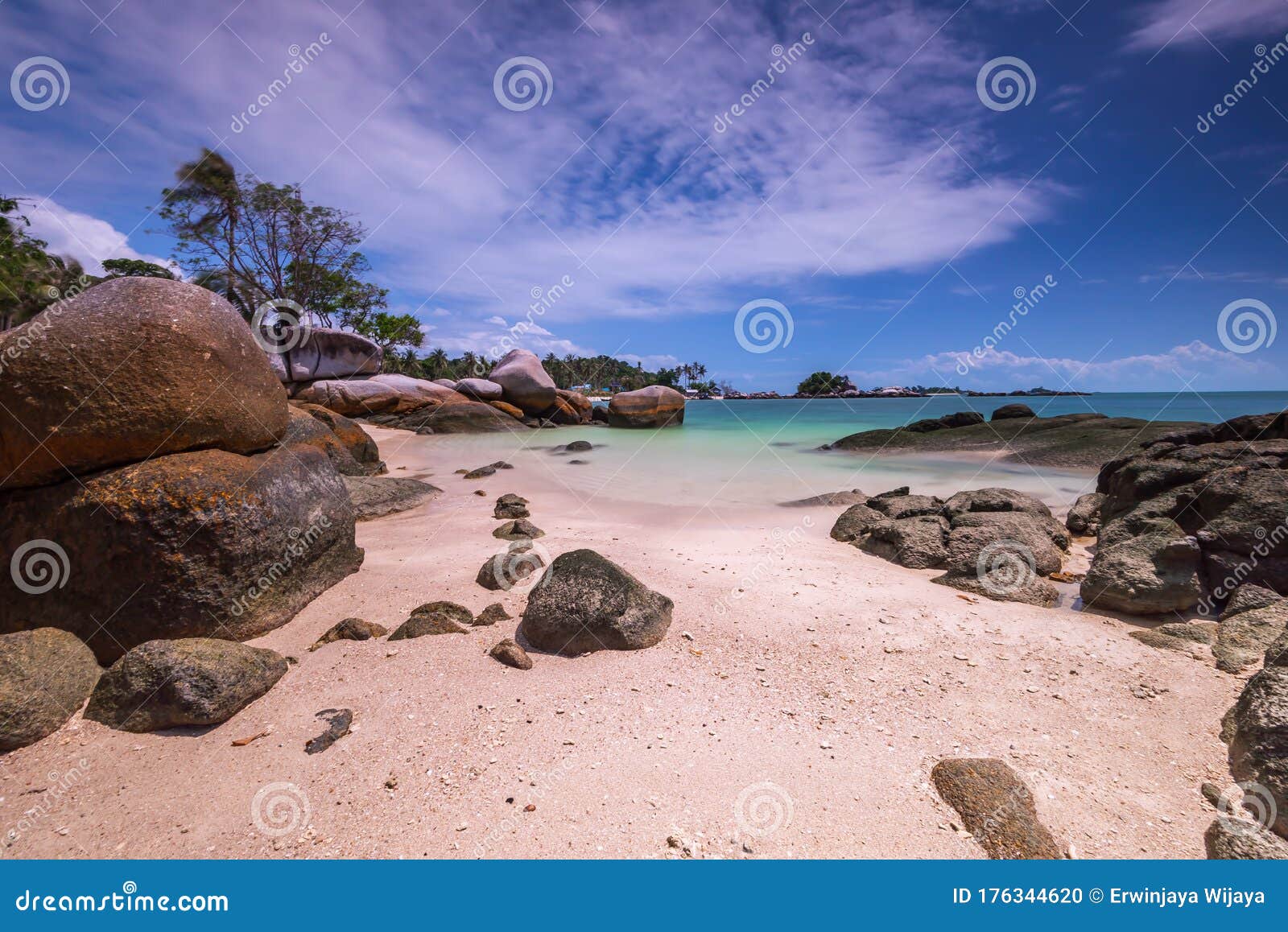 Panorama Beach And Rock Formation Photos At Berhala Island Kepulauan 