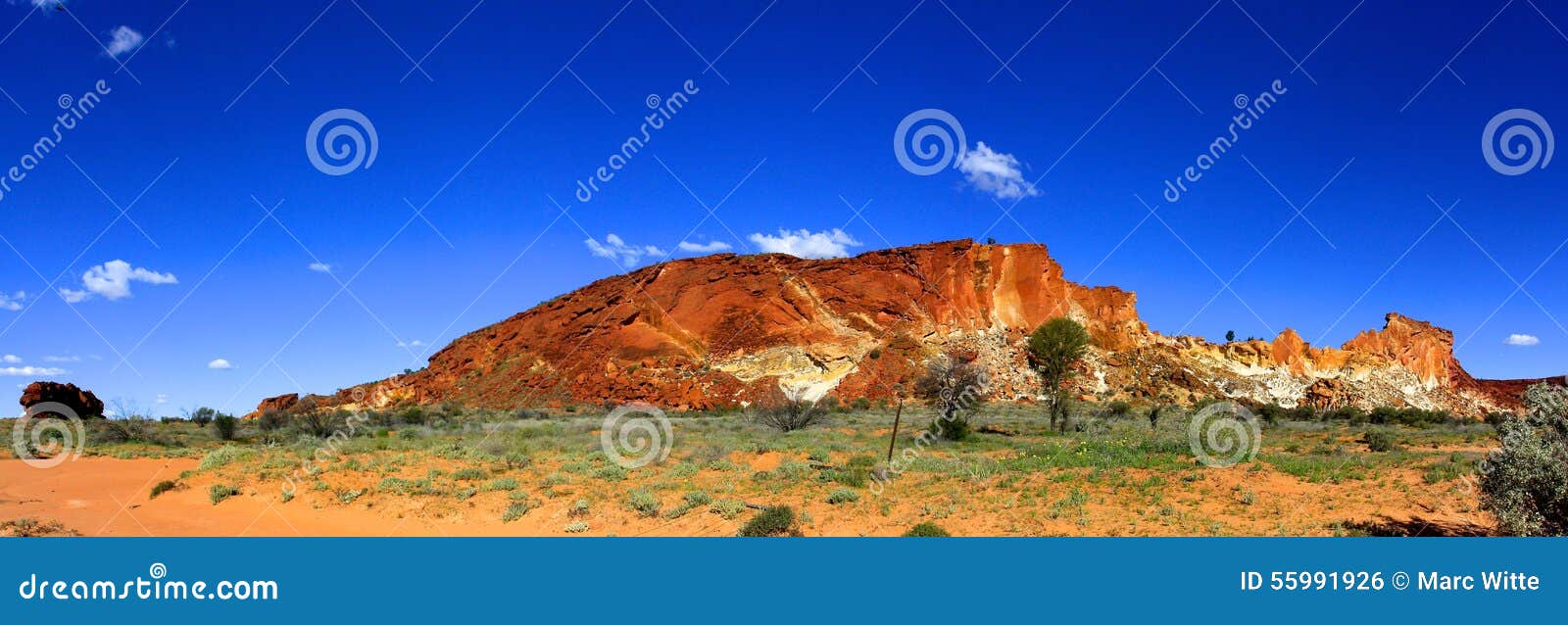 Panorama - Rainbow Valley, Southern Northern Territory, Australia Stock