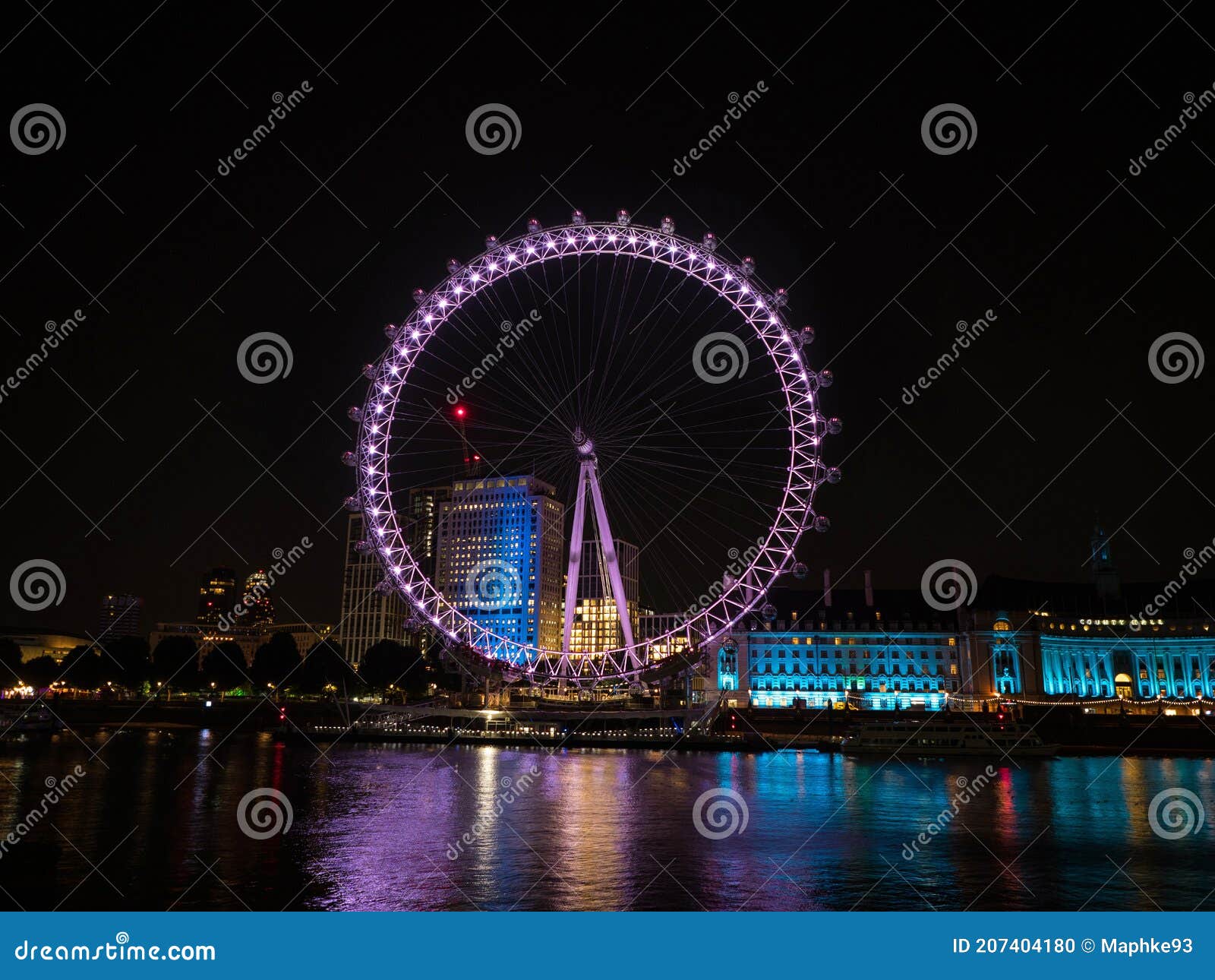 Eye London London Eye Night – Stock Editorial Photo © wirestock_creators  #653946378