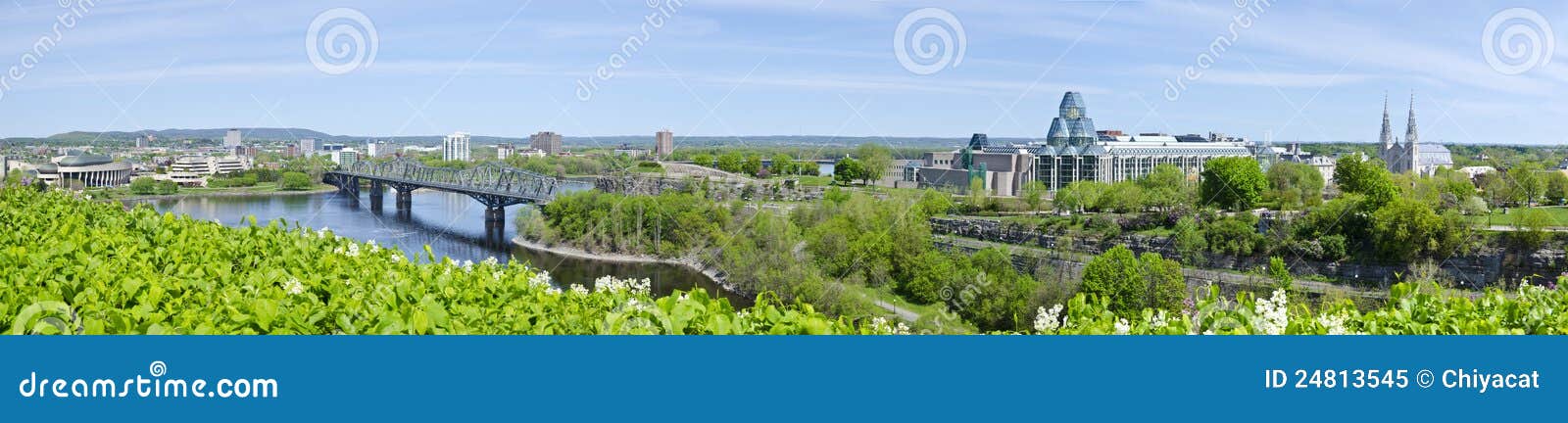 panorama seen from parliament hill ottawa