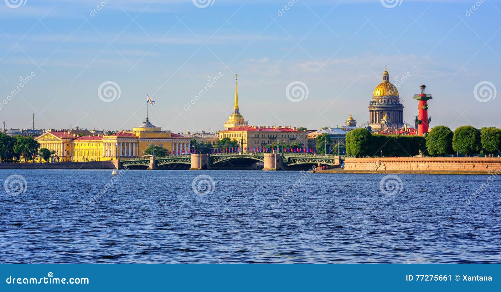 panorama of st petersburg, russia