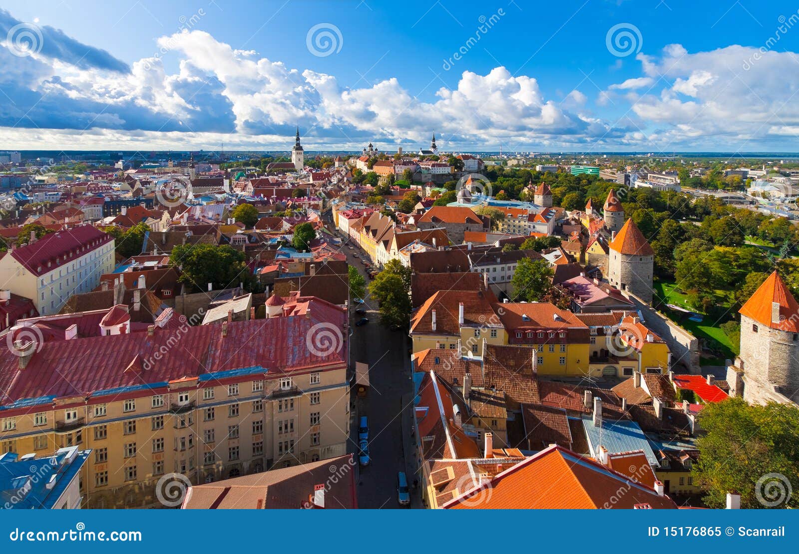 panorama of tallinn, estonia