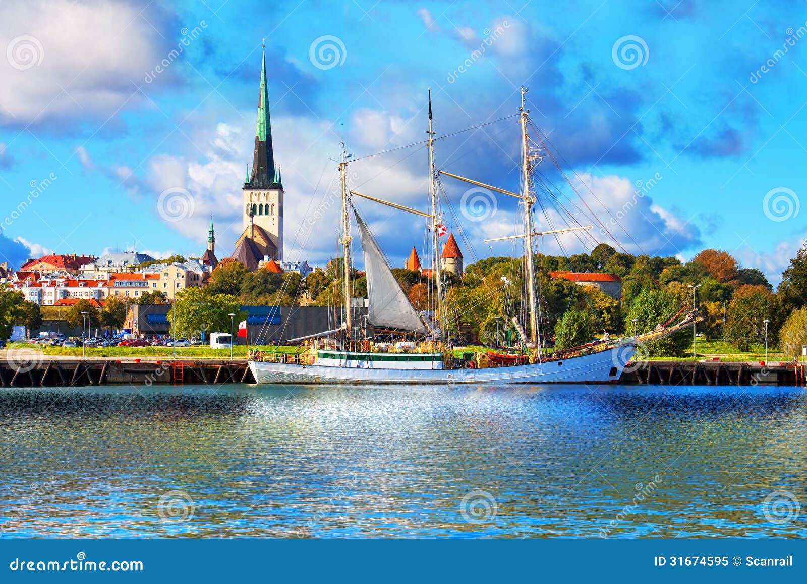 panorama of tallinn, estonia