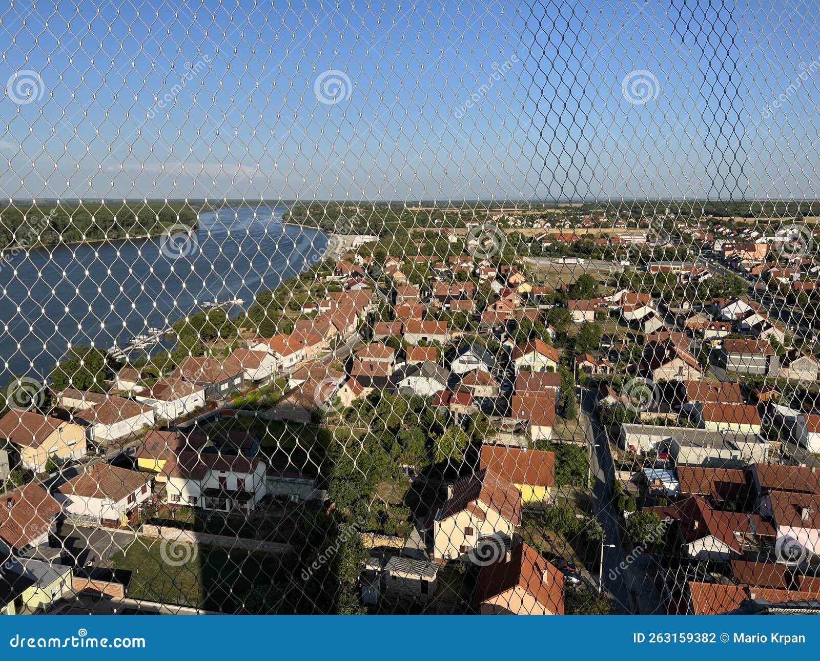 panorama from the top of the vukovar water tower - a  of croatian unity, croatia / panorama sa vrha vukovarskog vodotornja