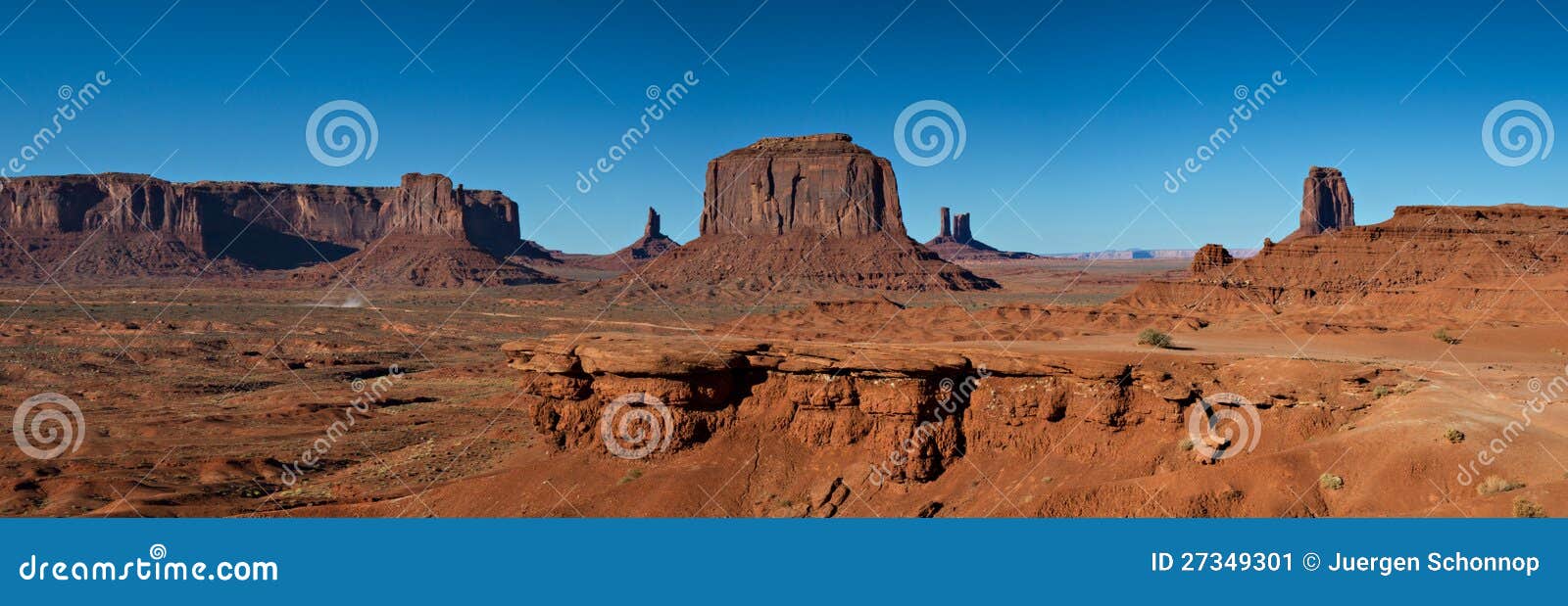 Panorama van de Vallei van het Monument, Arizona, Verenigde Staten