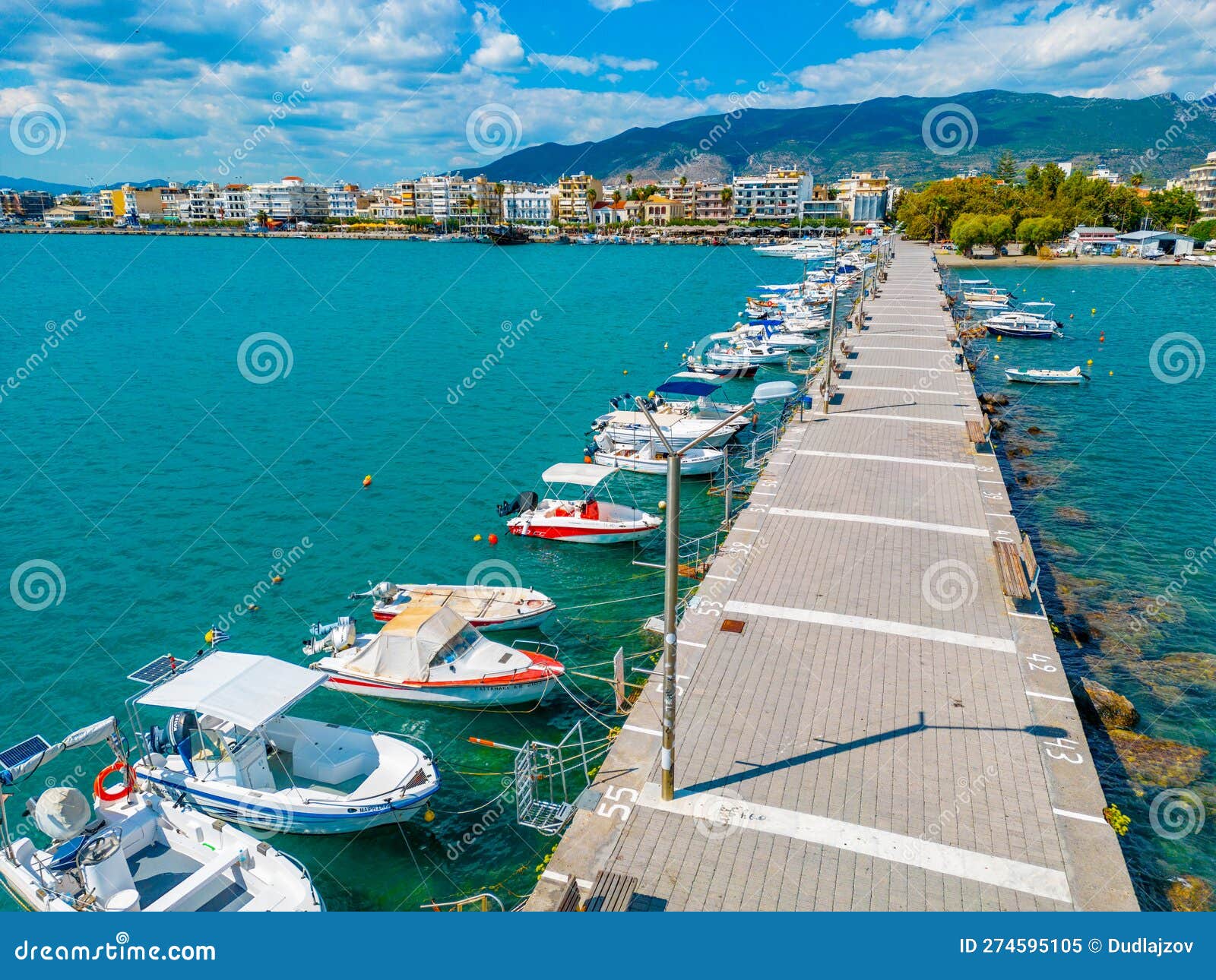 Panorama View of the Port of Kalamata, Greece Editorial Image Image