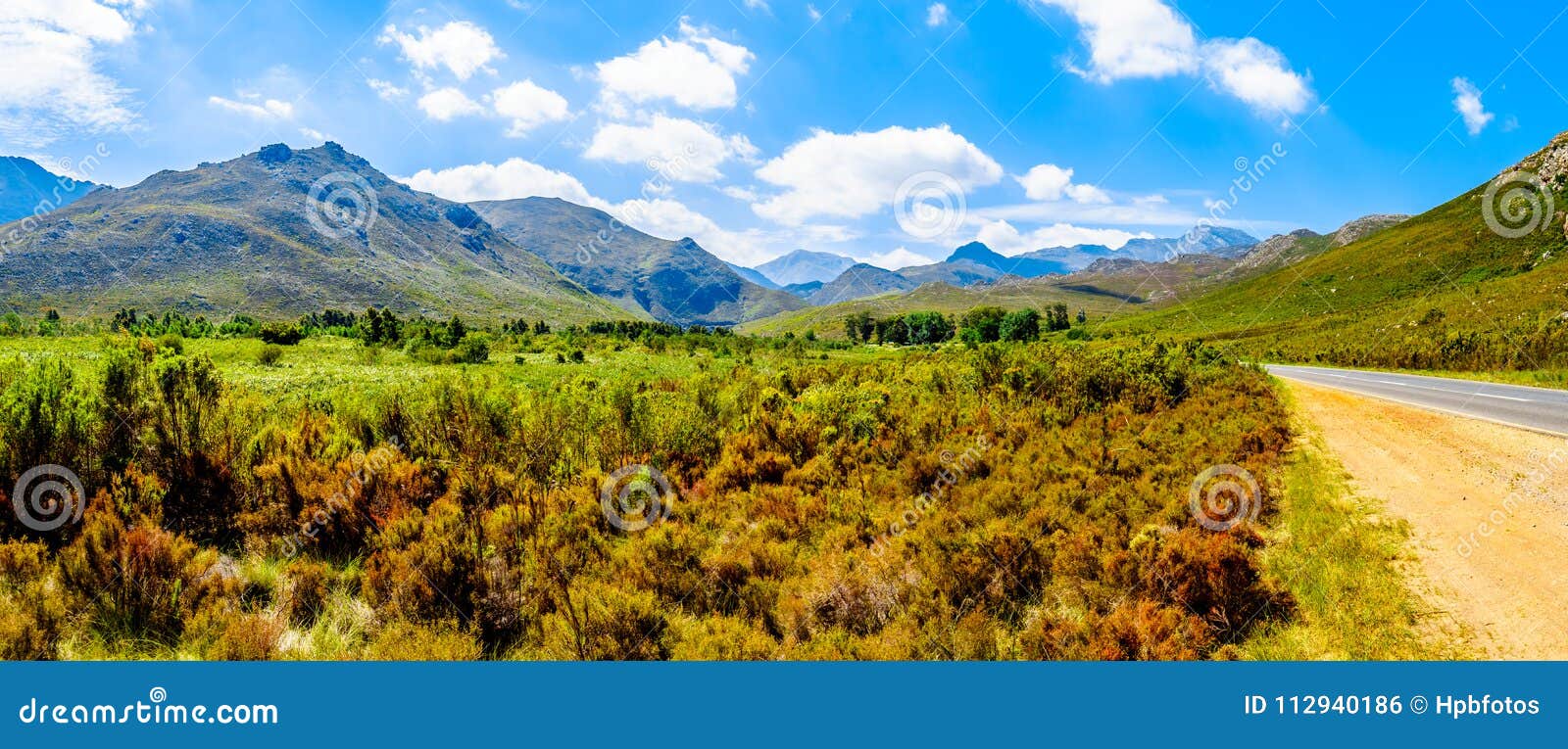 Panorama View from the Southern End of the Franschhoek Pass Looking ...