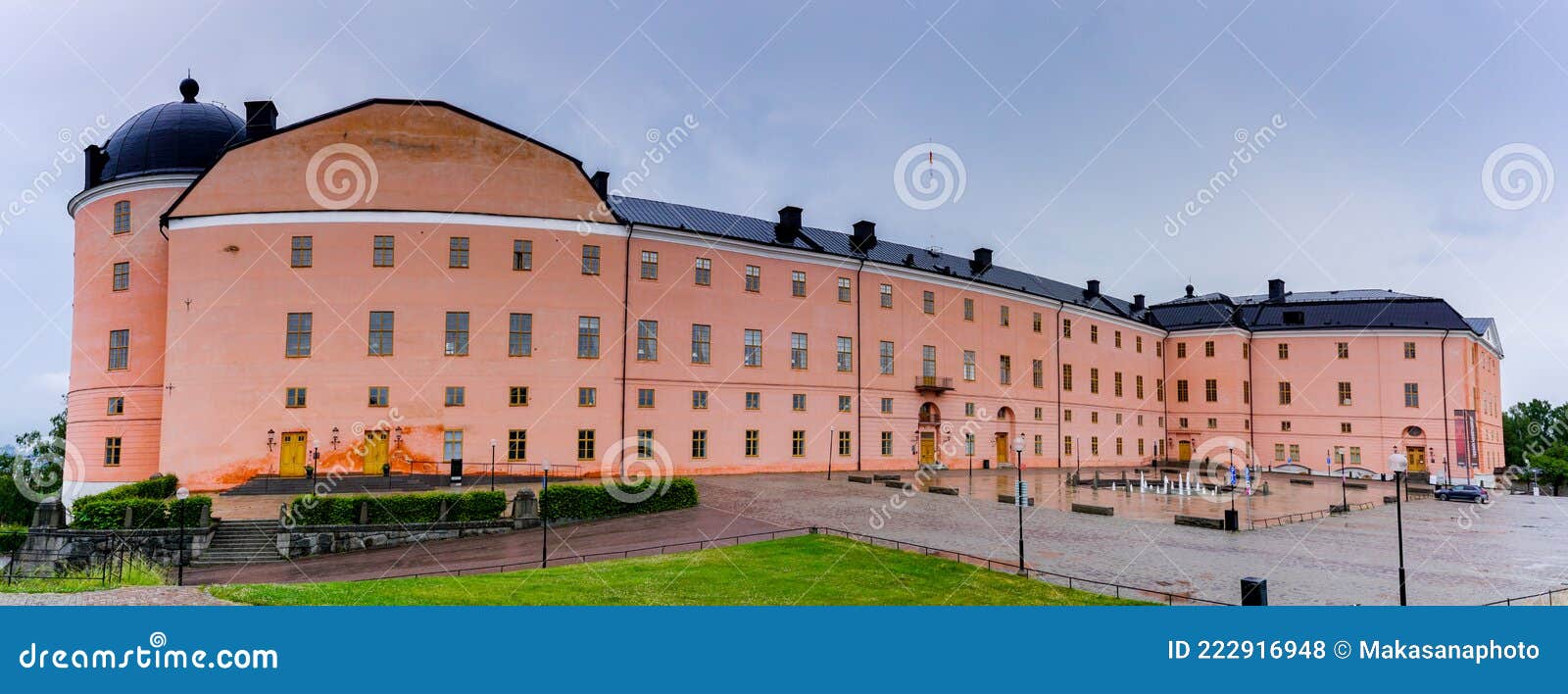 Panorama View of the Uppsala Castle in Sweden Editorial Stock Photo