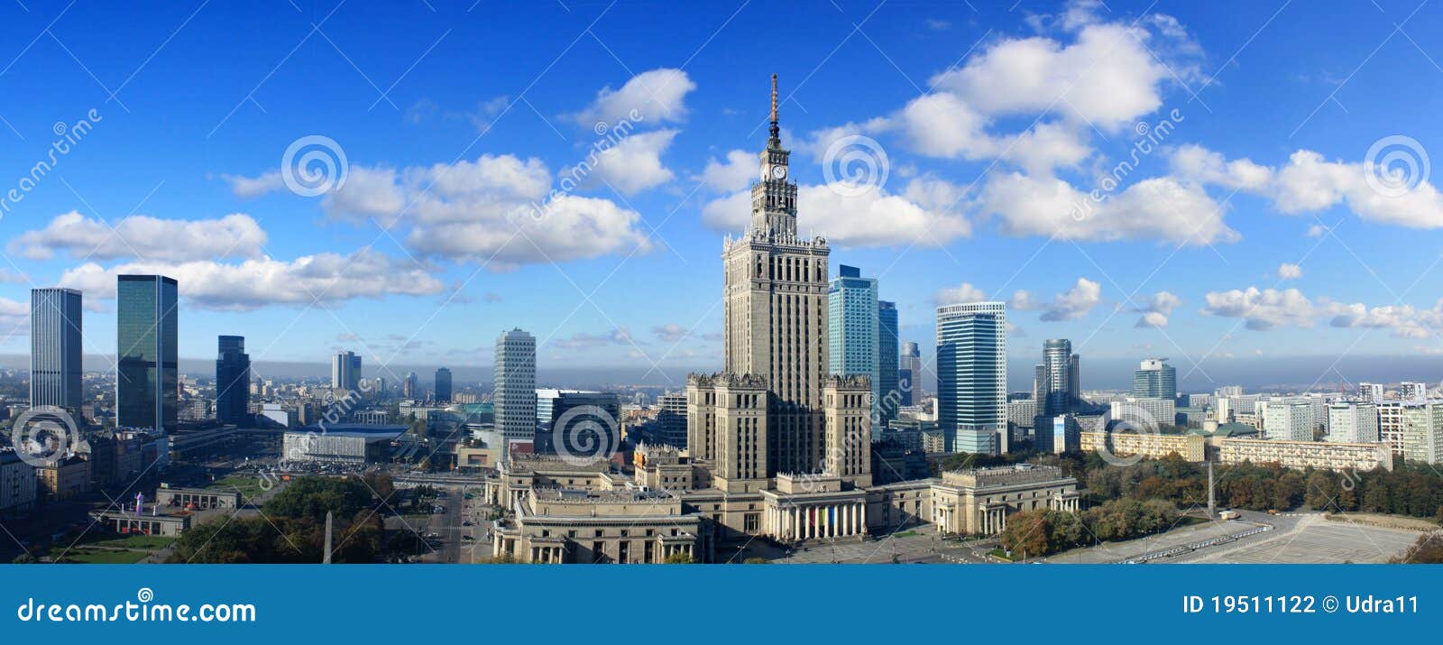 panorama of warsaw