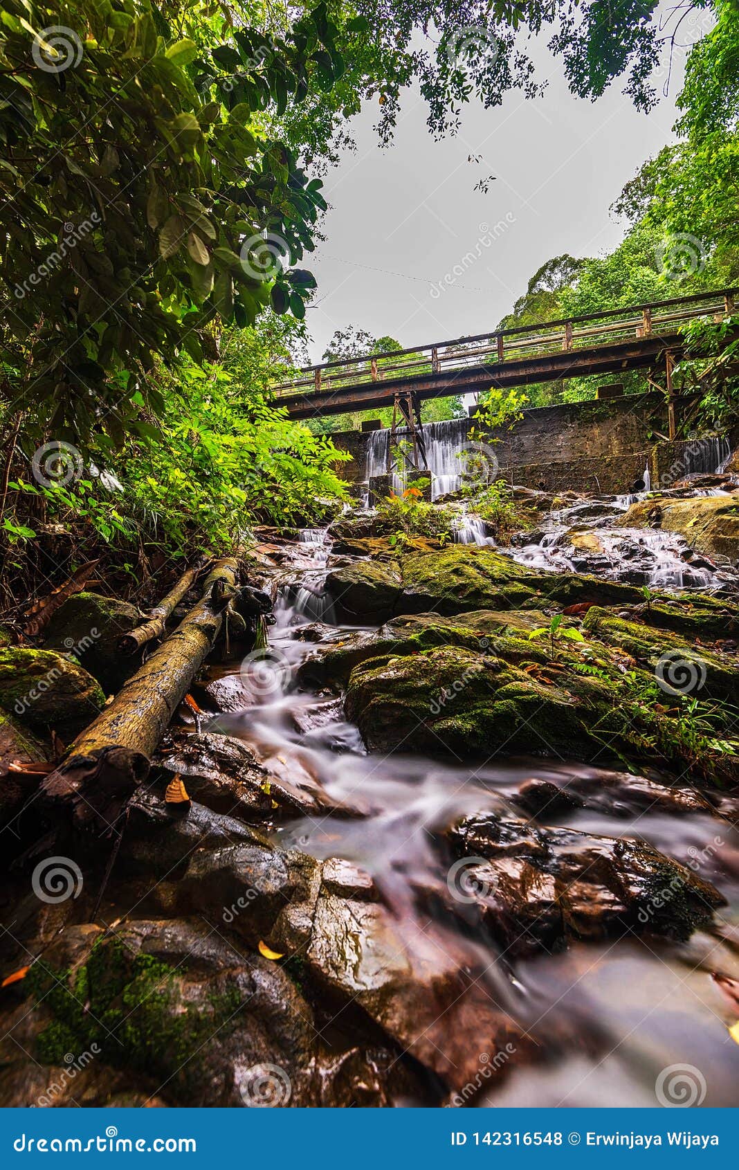 panorama waterfall of  batam bintan wonderful indonesia