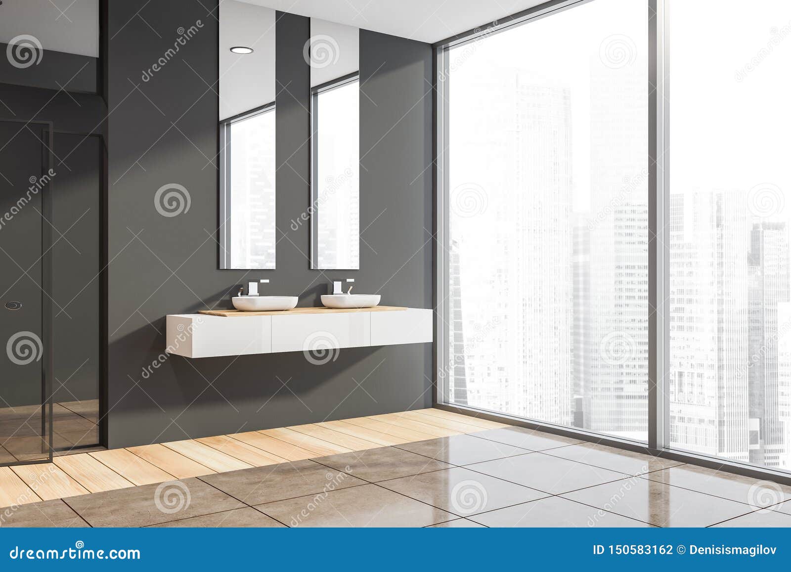 dark gray bathroom sink