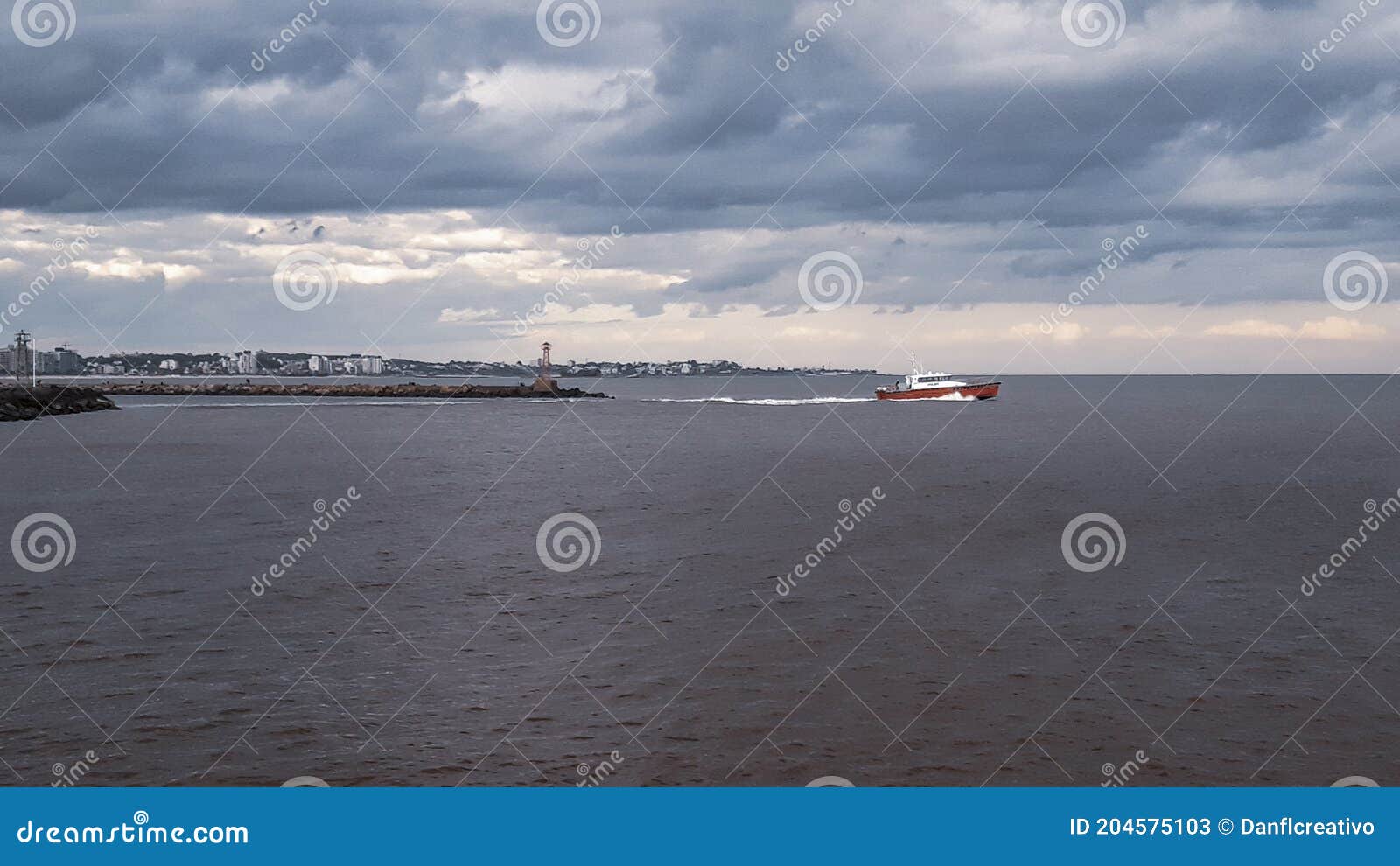 buceo port panoramic landscape, montevideo, uruguay