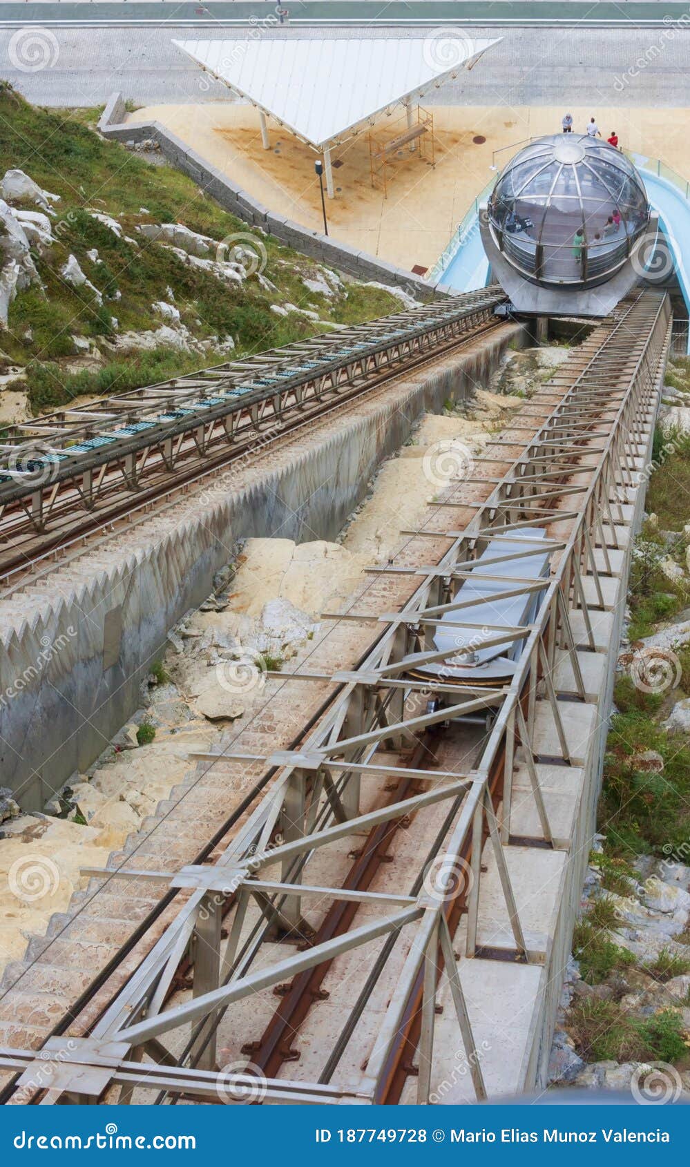 Panoramic Elevator of the Monte De San Pedro in the City of Coruna