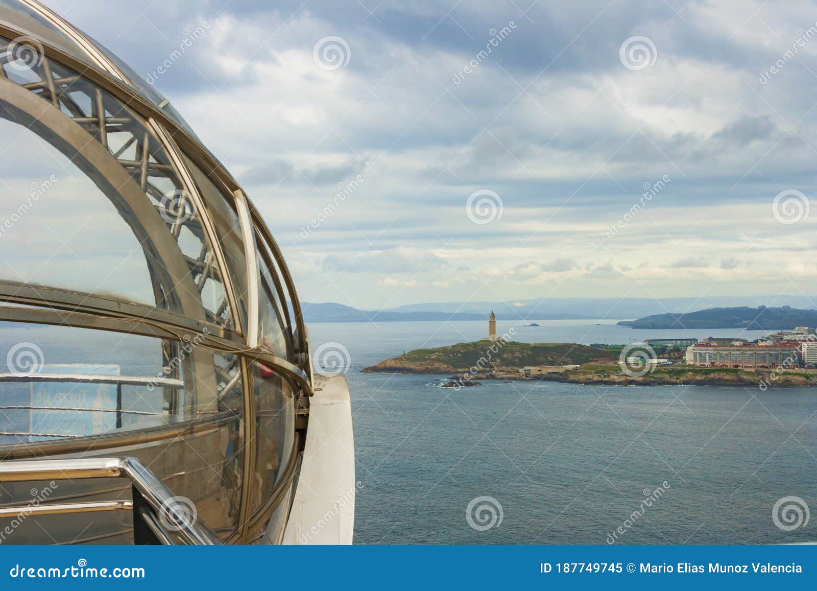 Panoramic Elevator of the Monte De San Pedro in the City of Coruna