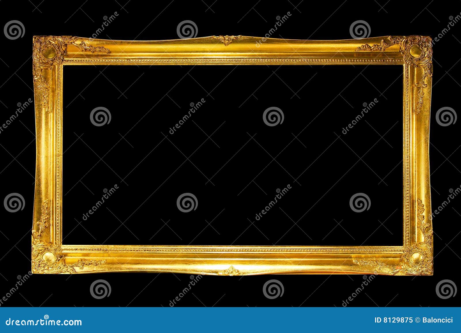 Panoramic frame stock image. Image of gold, luxurious - 8129875