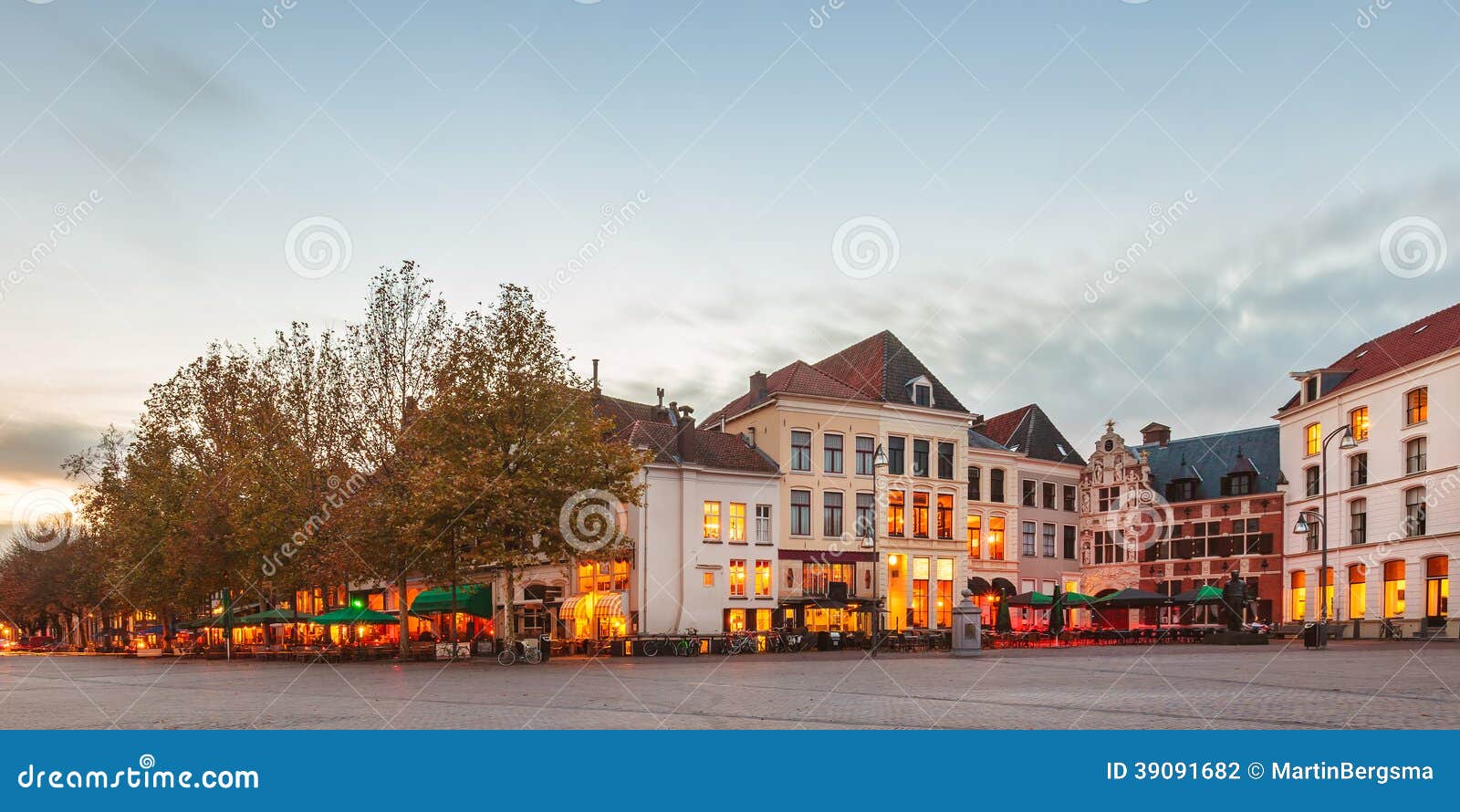 panoramic image of the dutch city deventer