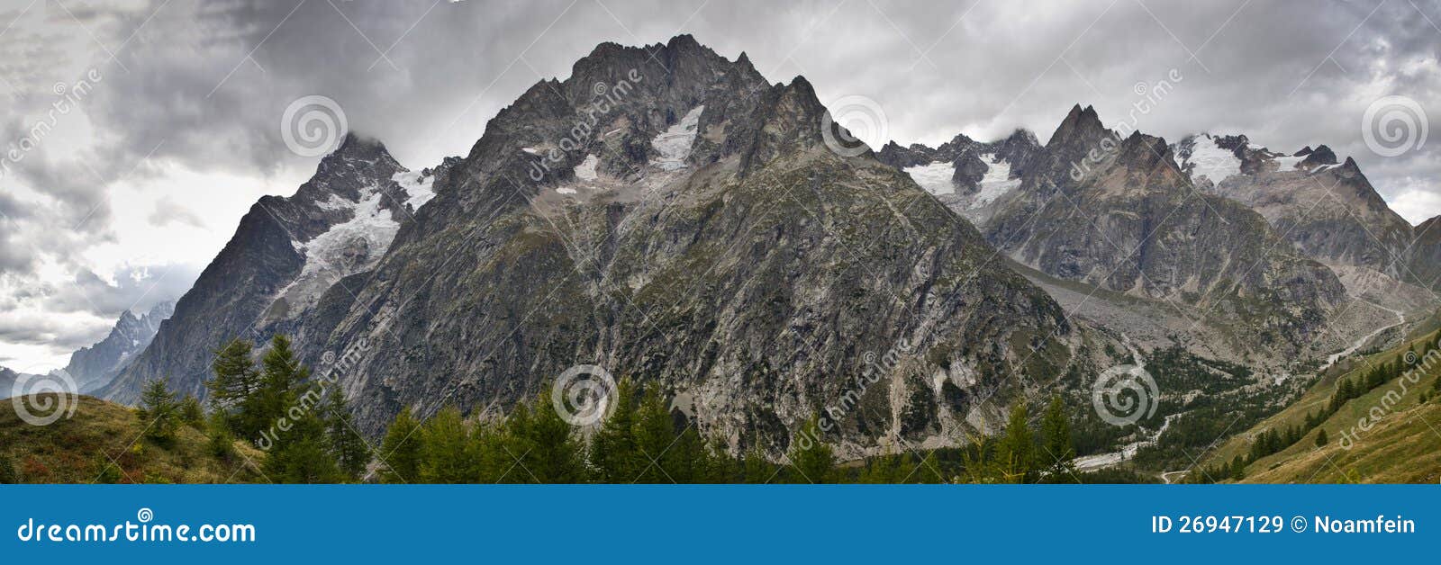 panoramic italian alps