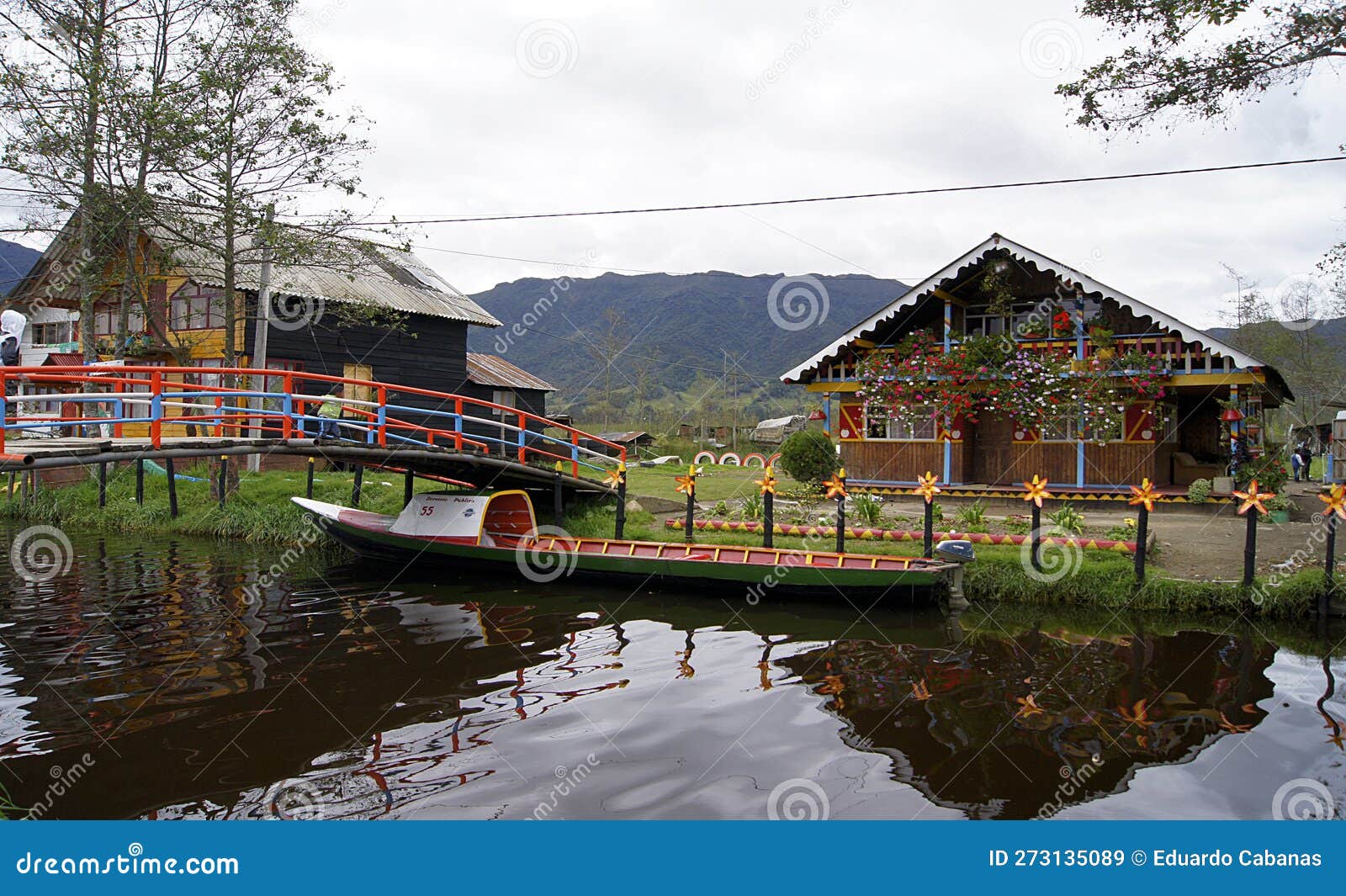 panoramic of laguna de la cocha, pasto, colombia