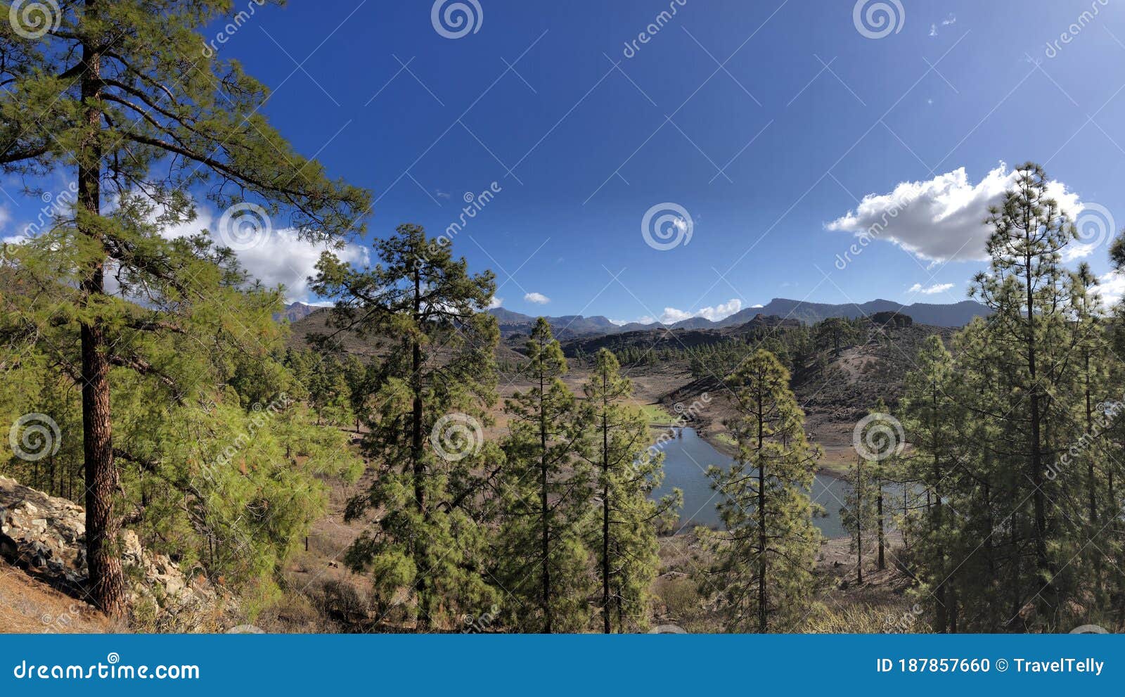 panoramic landscape las ninas reservoir