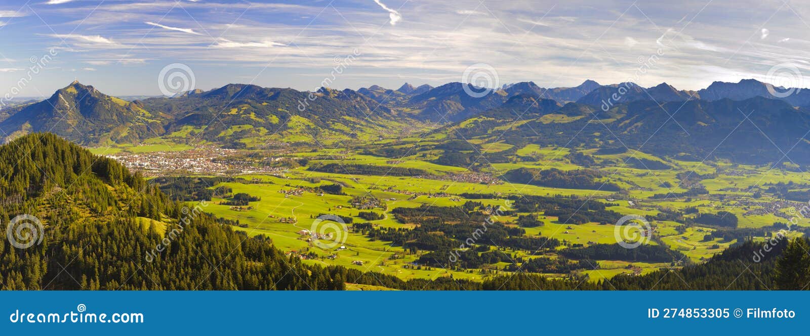 Panoramic Landscape with Rock and Mountain Range. Stock Image Image