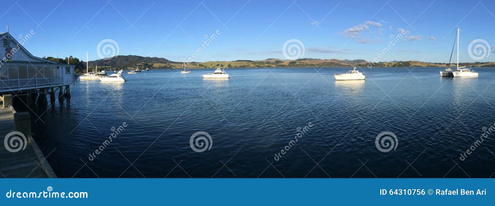 panoramic landscape view of mangonui northland new zealand