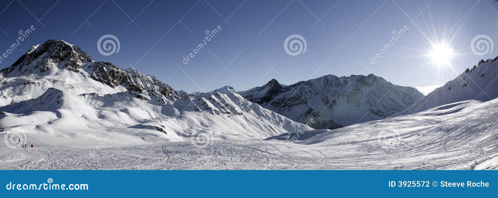 panoramic in les arcs. france