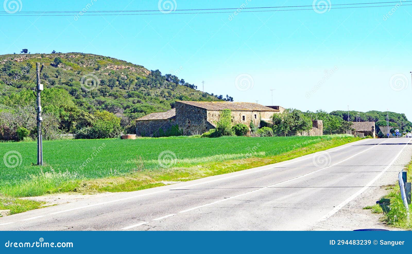 panoramic of peratallada, municipality of forallac, bajo ampurdÃ¡n, girona