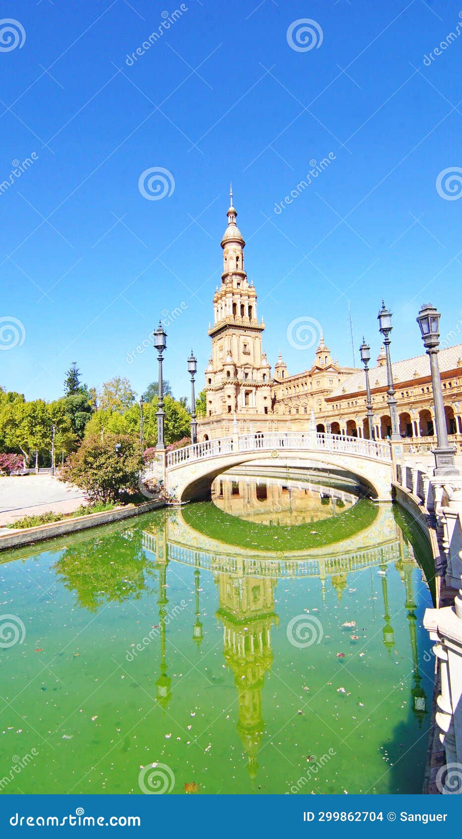 panoramic of plaza espaÃ±a or marÃ­a luisa park square in seville