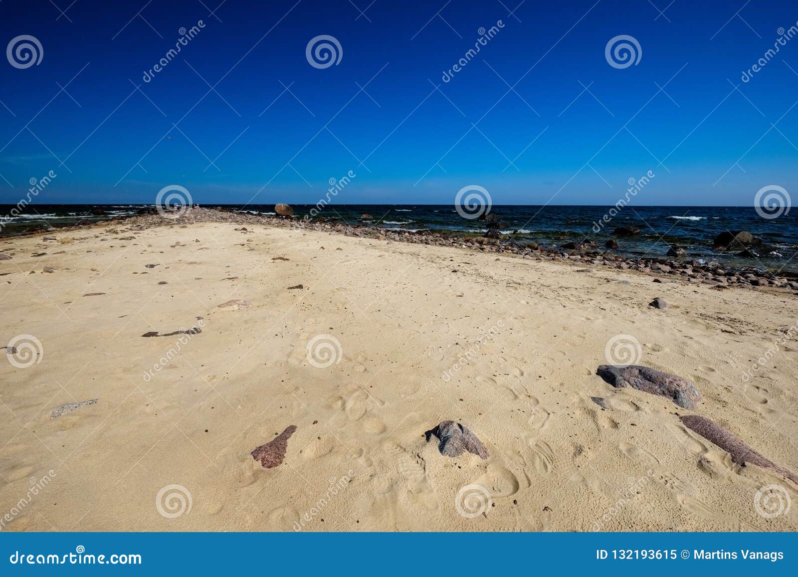 Panoramic Sea Beach View in Summer Stock Image - Image of beach, winter ...