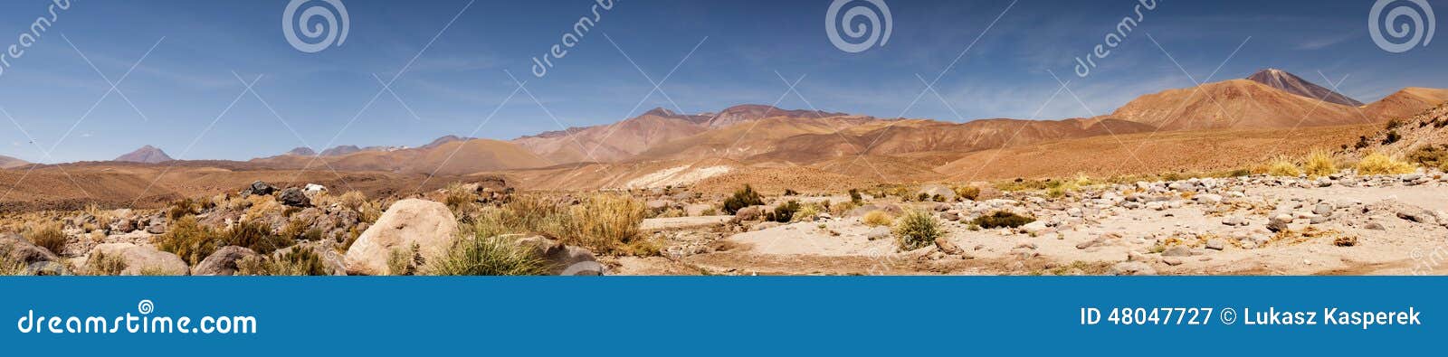 panoramic view of atacama desert, chile