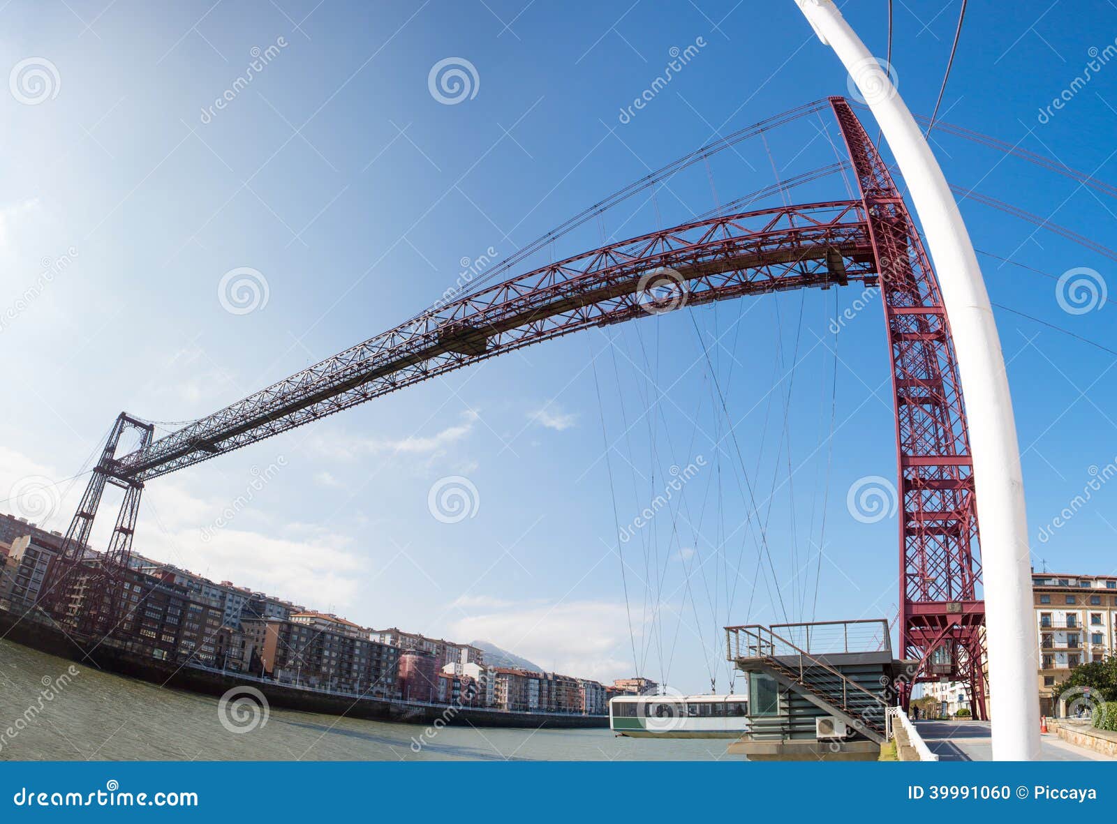 panoramic view of the biscay bridge