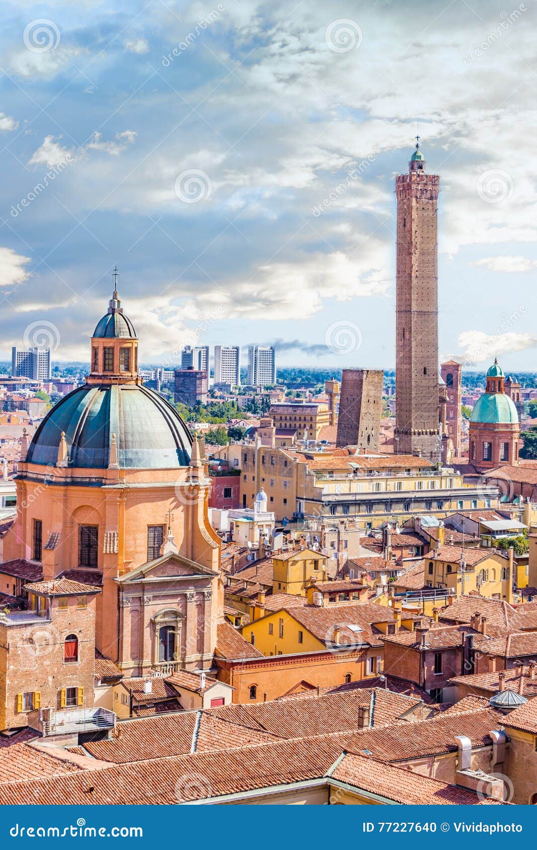 panoramic view of bologna