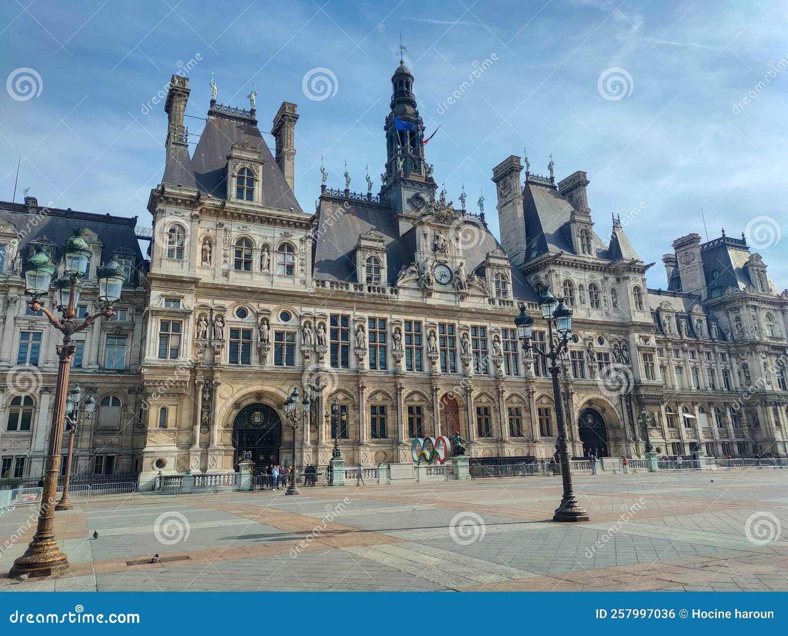 Town hall in Paris editorial photo. Image of beauty - 257997036