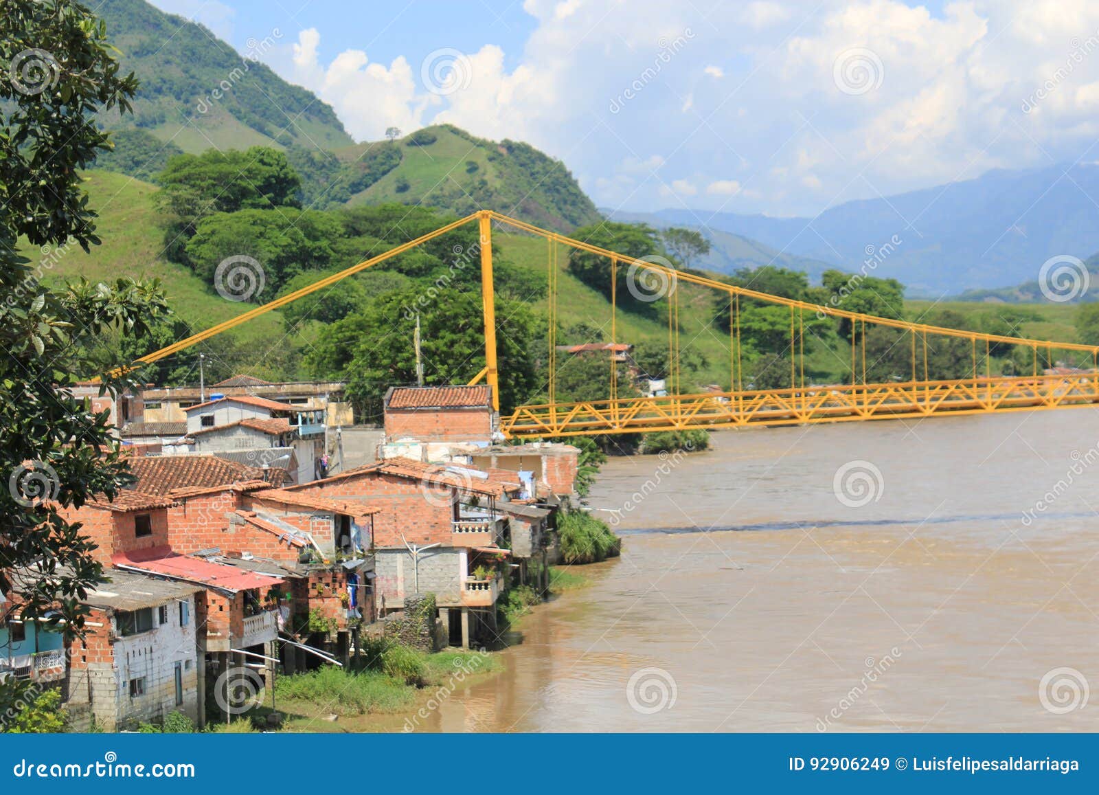 panoramic view of the city. la pintada, antioquia, colombia.