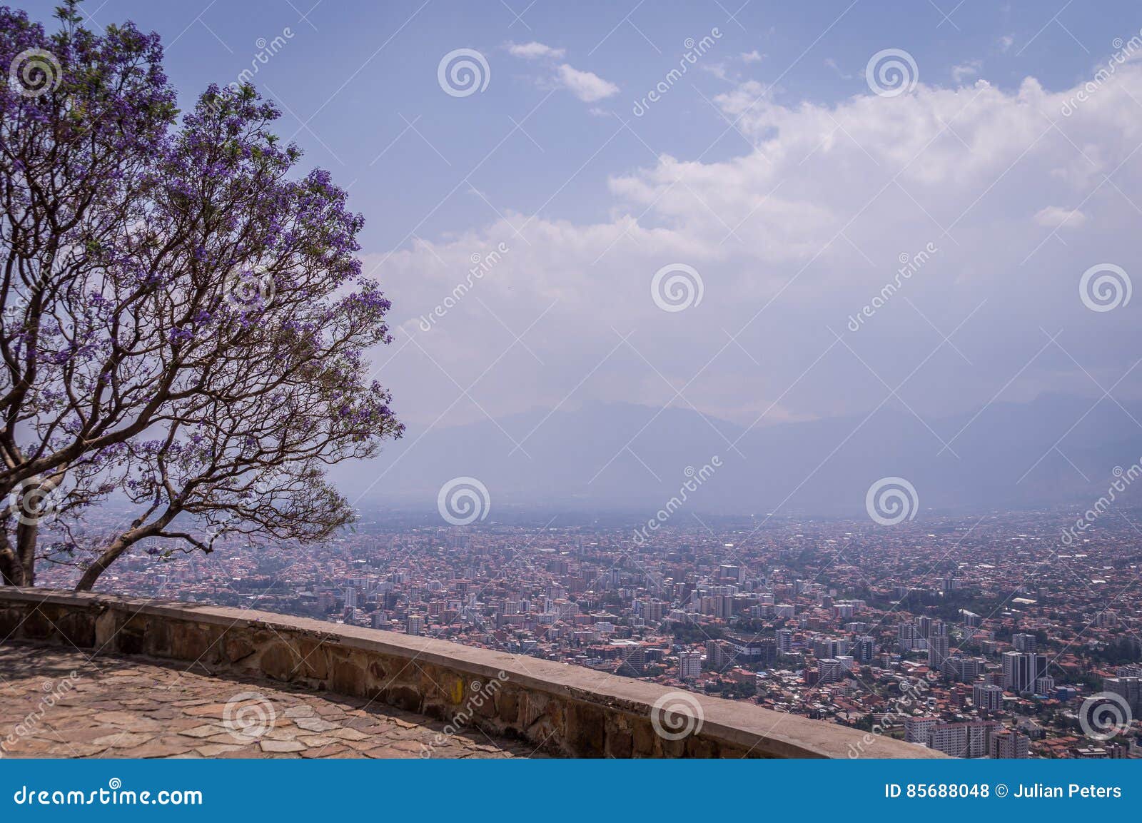 panoramic view of cochabamba, bolivia