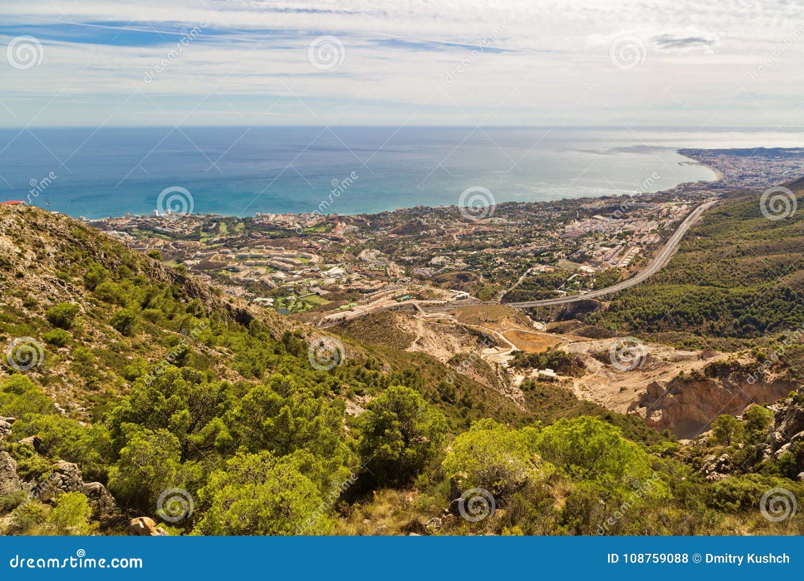 panoramic view of costa del sol