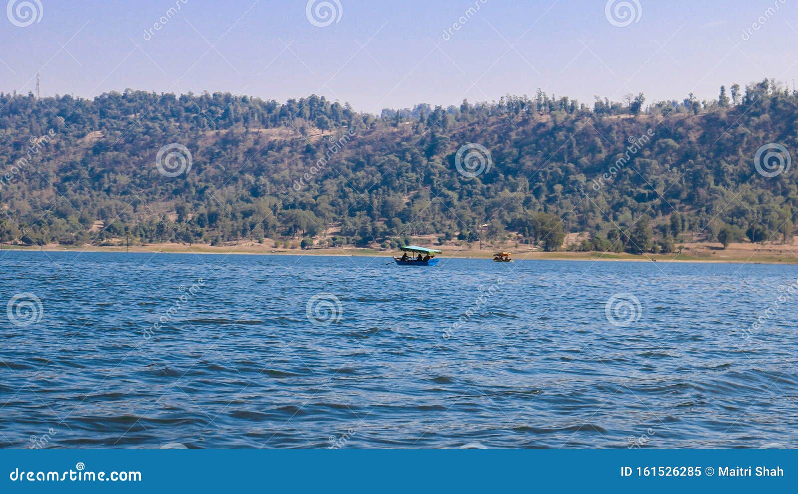panoramic view of dudhani lake, india