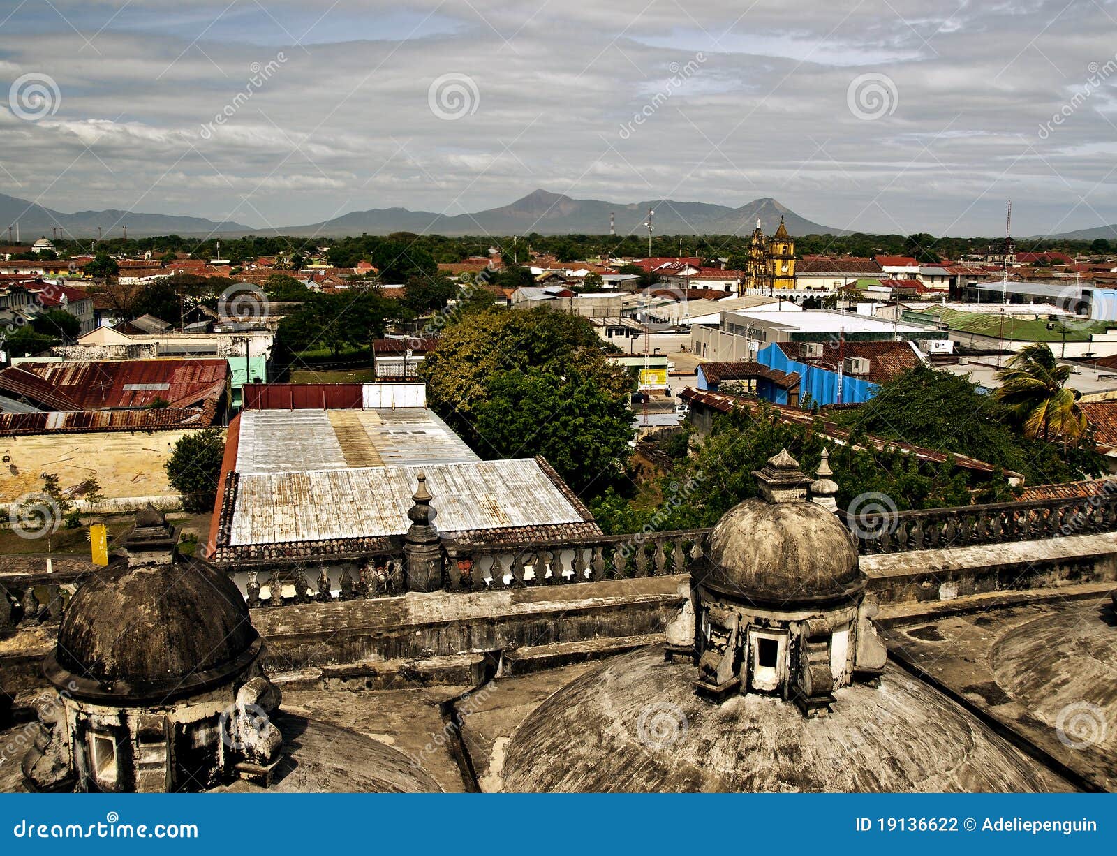 panoramic view of leon, nicaragua