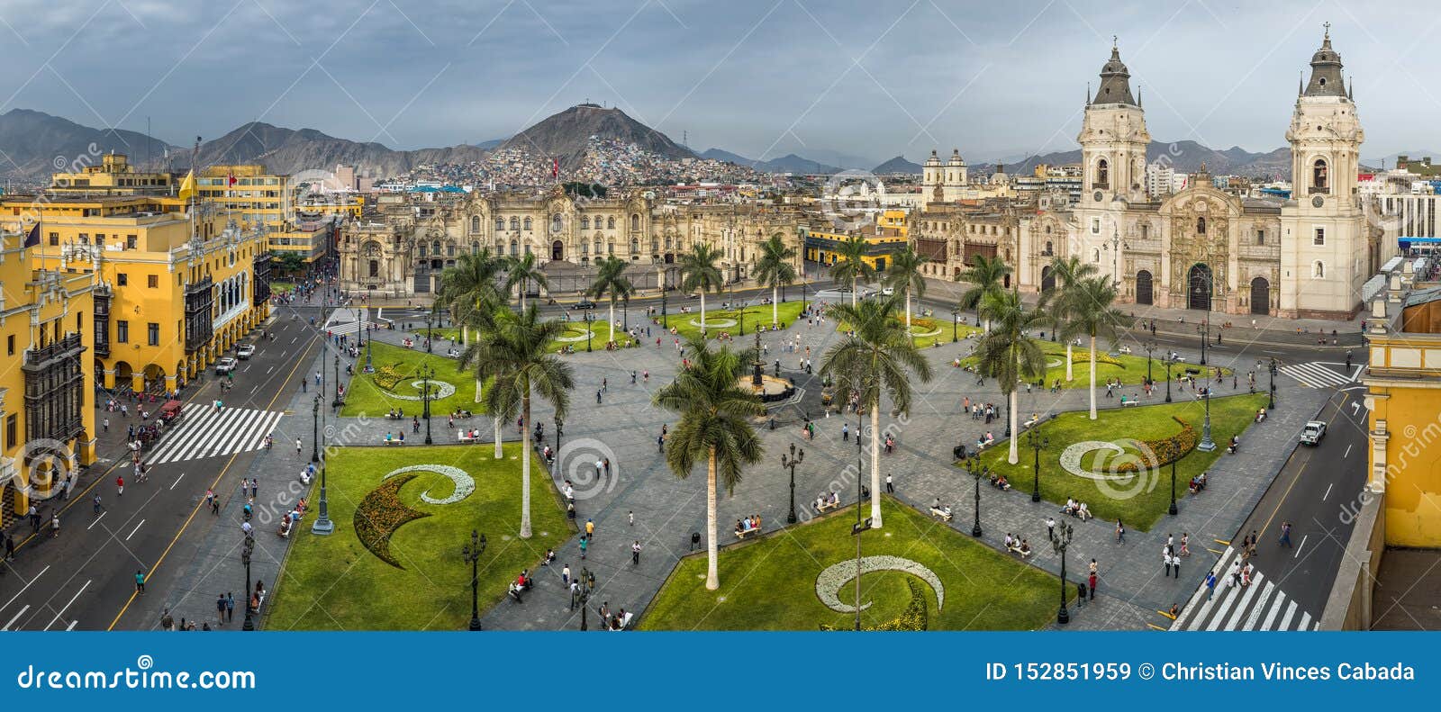 the main square of lima city in peru