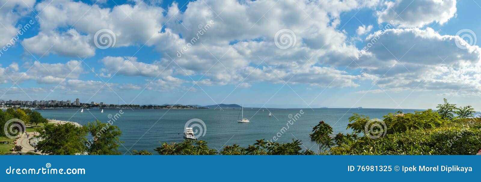 panoramic view of moda, istanbul