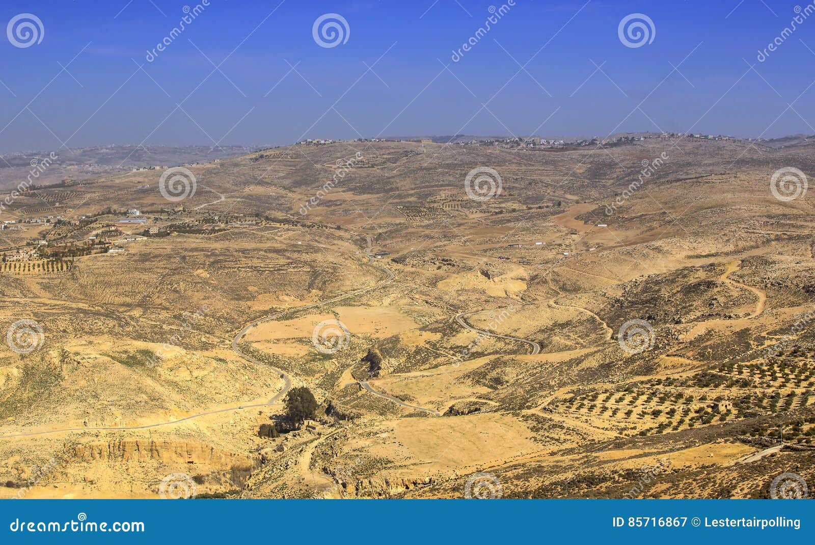 Panoramic View of Mount Nebo Stock Image Image of scenic, jordan