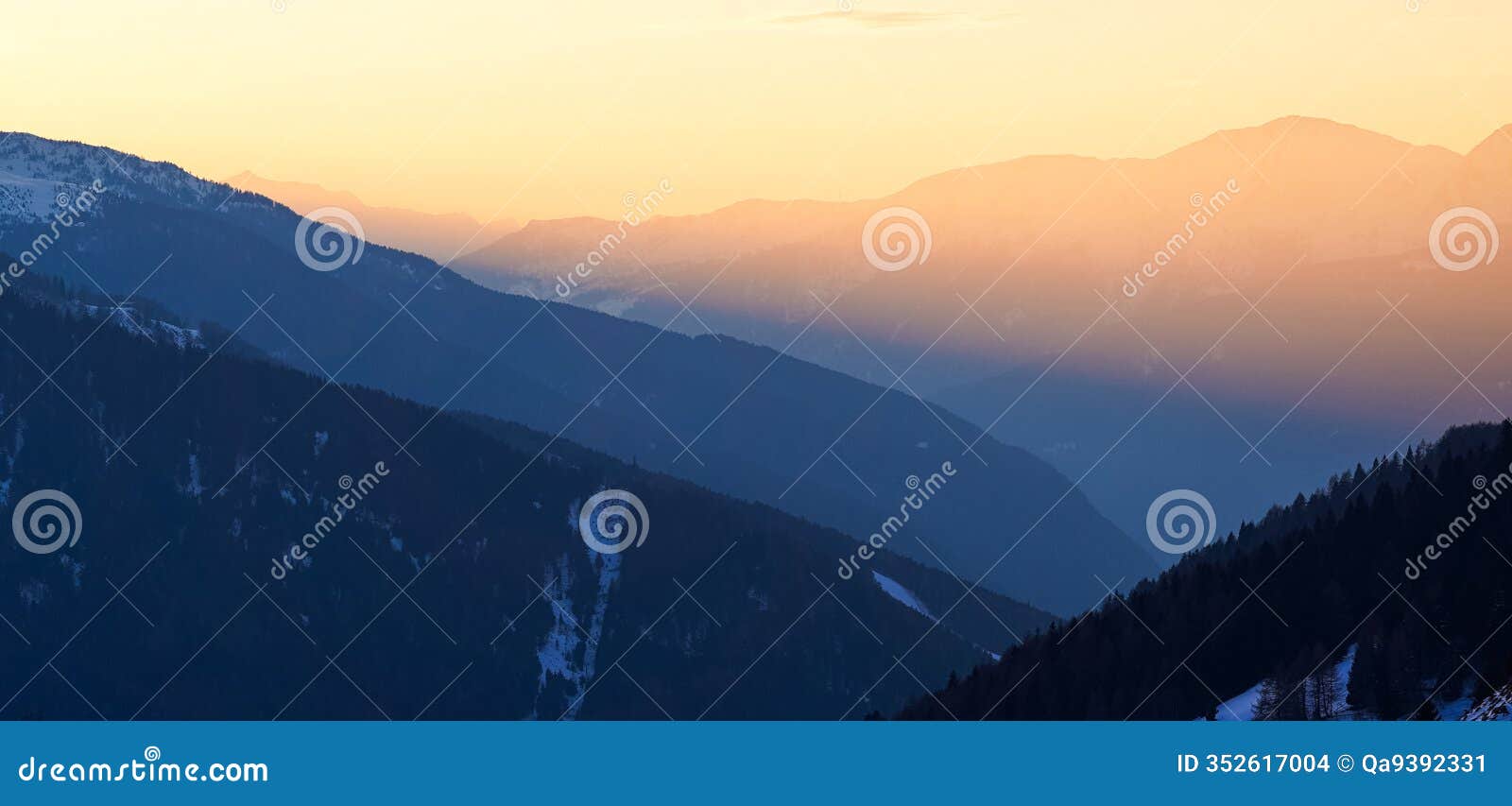 panoramic view of mountains near passo tonale, ponte di legno, italy.