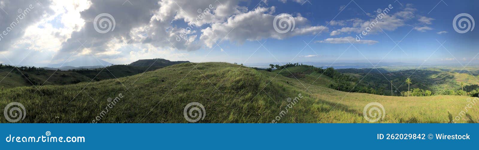 panoramic view of mt. simurai in baao, camarines sur, philippines