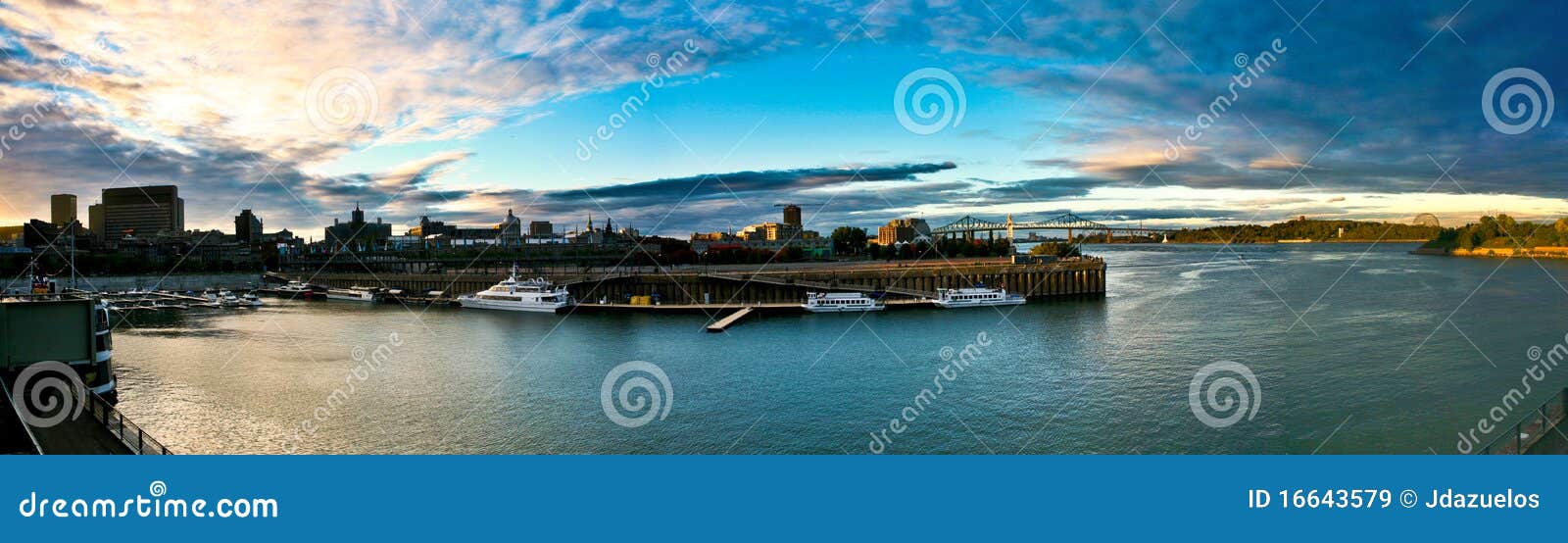 Panoramic View of Old Montreal Port Stock Image Image of pirate, montreal 16643579