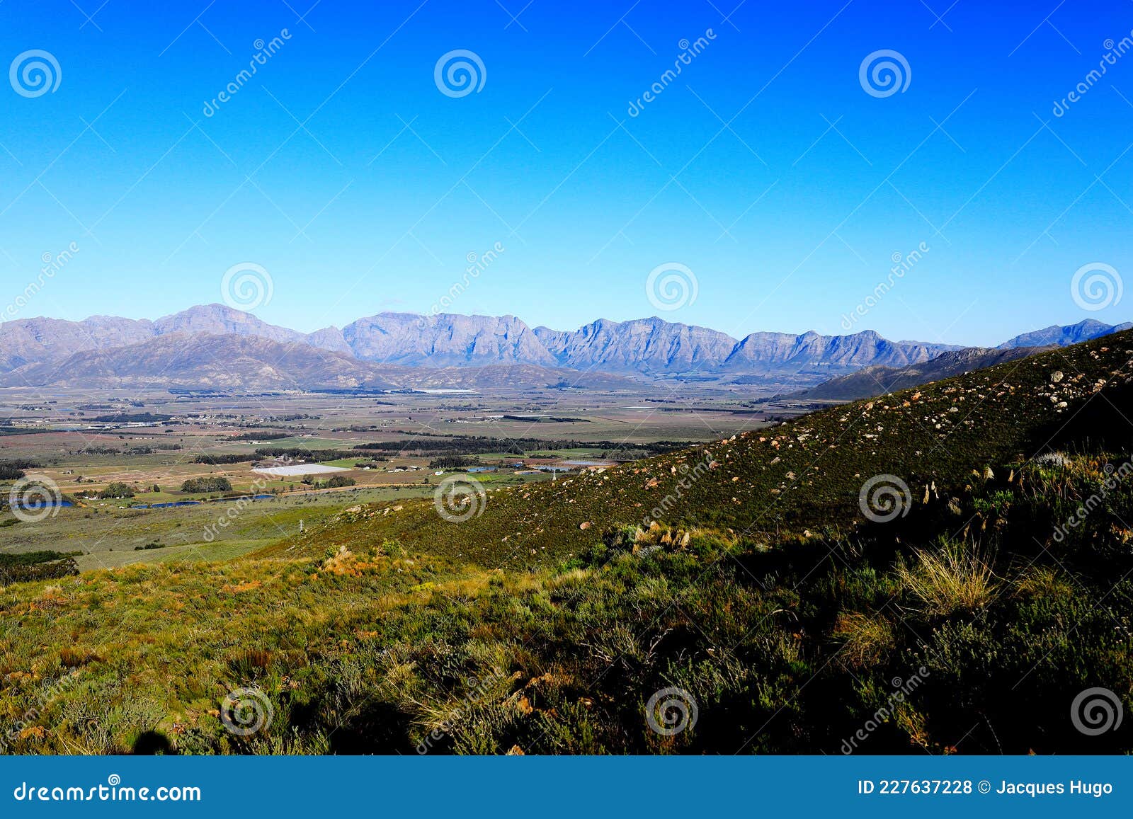 A Panoramic View Over the Breede River Valley Stock Photo - Image of ...